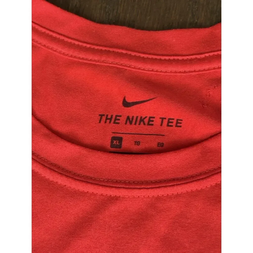 Nike Dri-Fit Kansas City Chiefs Shout Out Shirt Mens XL Red NFL Short Sleeve